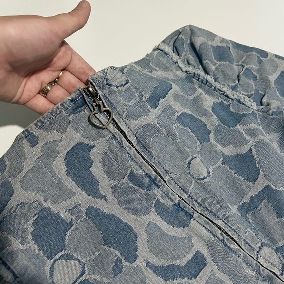 Kate Spade Abstract Peony Denim Dress - Picture 6 of 8